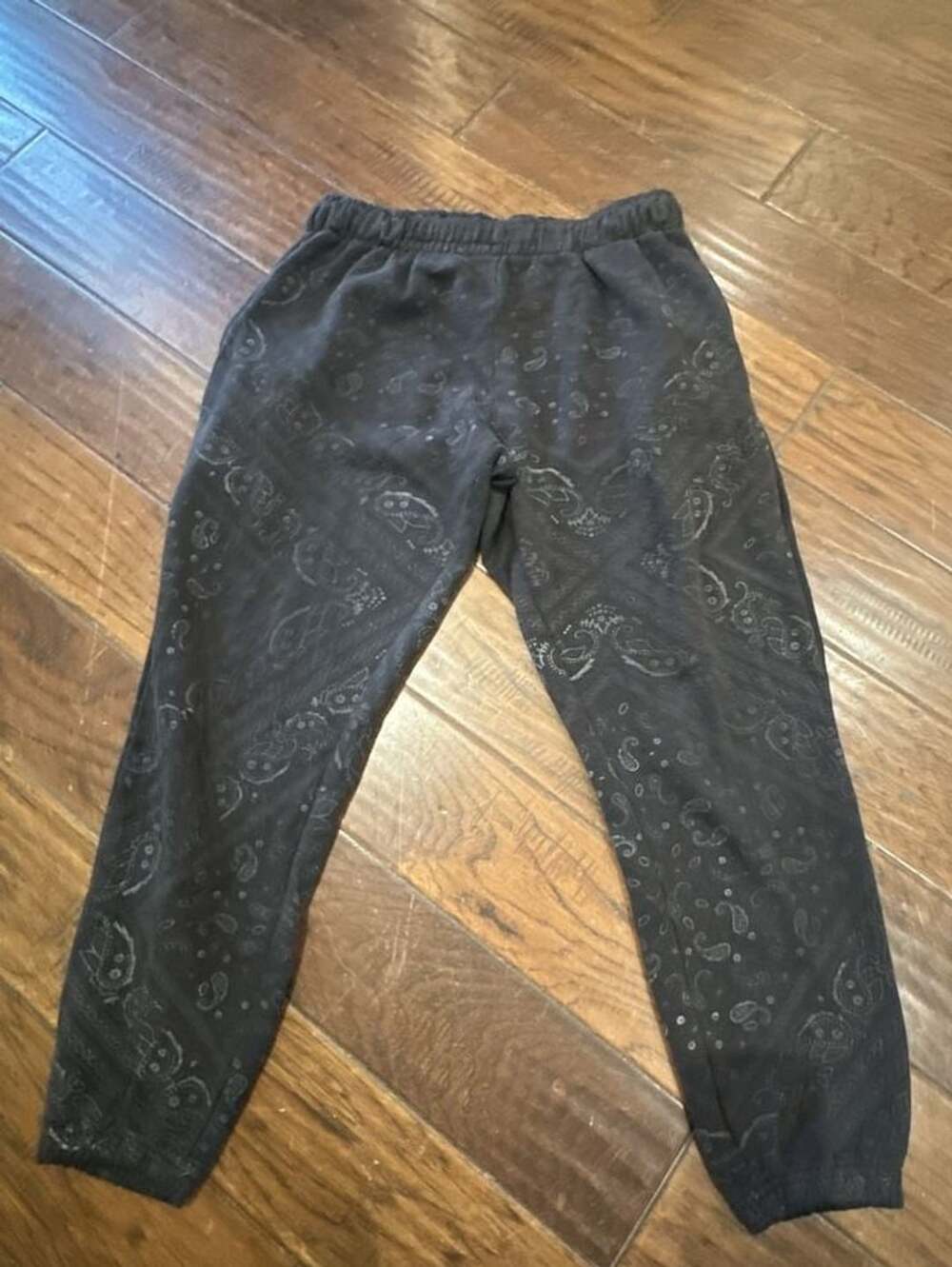 Eighty Eight Brand Black Paisley Print Sweatpants